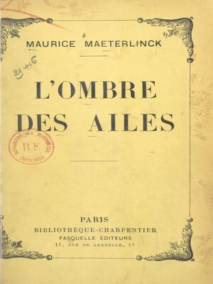 cover image of L'ombre des ailes